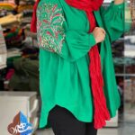 کیمونو تنسل ترک سبز ماهرو گالری