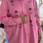 شومیز کتان بهاره سنگدوزی ماهرو
