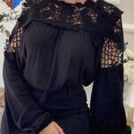شومیز دانتل دوزی شد ترک ماهرو گالری