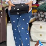 شال جین گلدوزی بابونه زنانه ماهرو