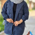 کت مخمل جلوباز زنانه تک رنگ ماهرو گالری