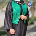 كراپ كت تمام كار شده آستين پليسه كارا