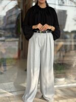 شومیز چین دار - Image 6