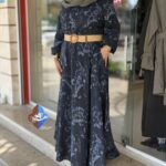 پیراهن سوپر کلوش لینن ایتالیایی لاله