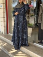 پیراهن سوپر کلوش لینن ایتالیایی لاله - Image 4