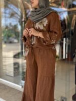 شومیز شلوار لینن ایتالیایی - Image 6