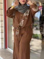 شومیز شلوار لینن ایتالیایی - Image 8