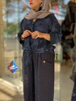 شومیز گره ای لینن ایتالیایی لیلی