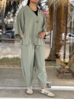 ست شومیز شلوار آلاله - Image 7