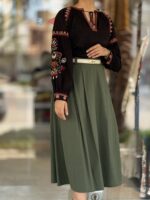 دامن پیلی دار نخی - Image 5