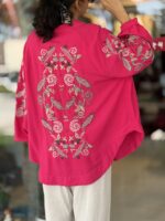 شومیز کتی اورجینال ترک یاقوت - Image 4