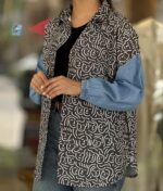 شومیز آستین جین طرح رخ - Image 3