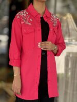 شومیز اورجینال ترک سنگ دوزی - Image 5