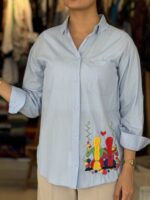شومیز نخی اورجینال ترک طرح دوستی