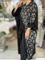 کفتان مزونی دراپه طرح طلاکوب - Image 3