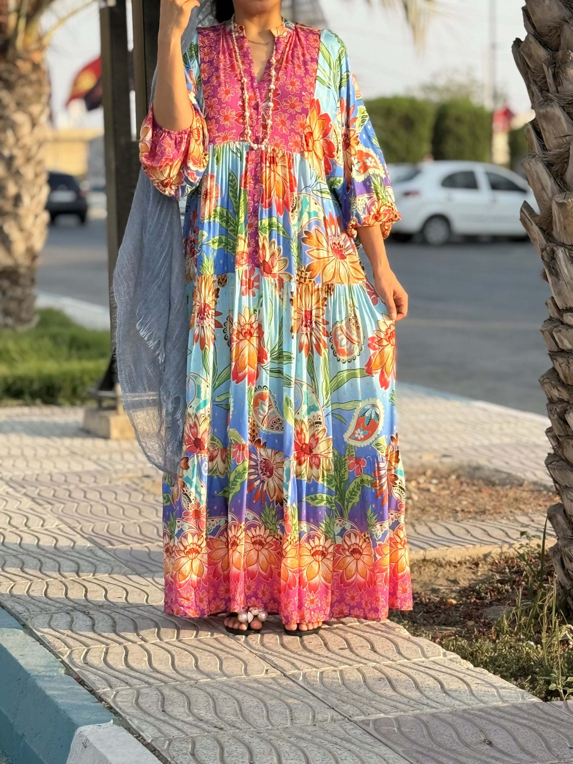 IMG_5785 پیراهن اورجینال ترک گلبهار - Image 1